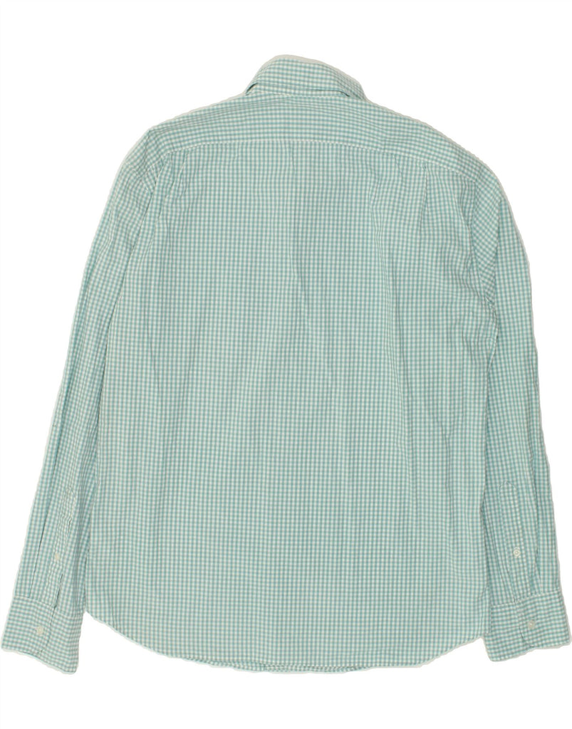 J. CREW Mens Slim Shirt Large Green Gingham Cotton | Vintage J. Crew | Thrift | Second-Hand J. Crew | Used Clothing | Messina Hembry 