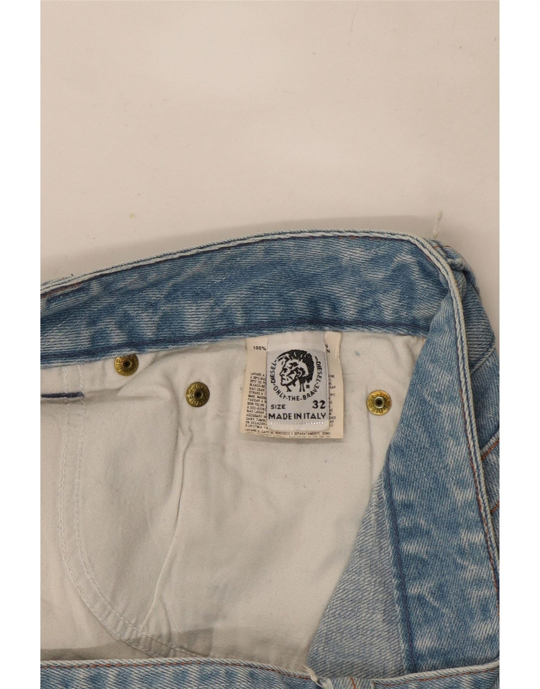 Diesel Womens Bootcut Jeans W32 L34 Blue Cotton