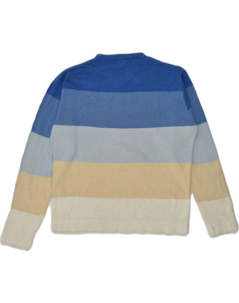 TOMMY HILFIGER Mens V-Neck Jumper Sweater XL Multicoloured Striped Cotton | Vintage Tommy Hilfiger | Thrift | Second-Hand Tommy Hilfiger | Used Clothing | Messina Hembry 