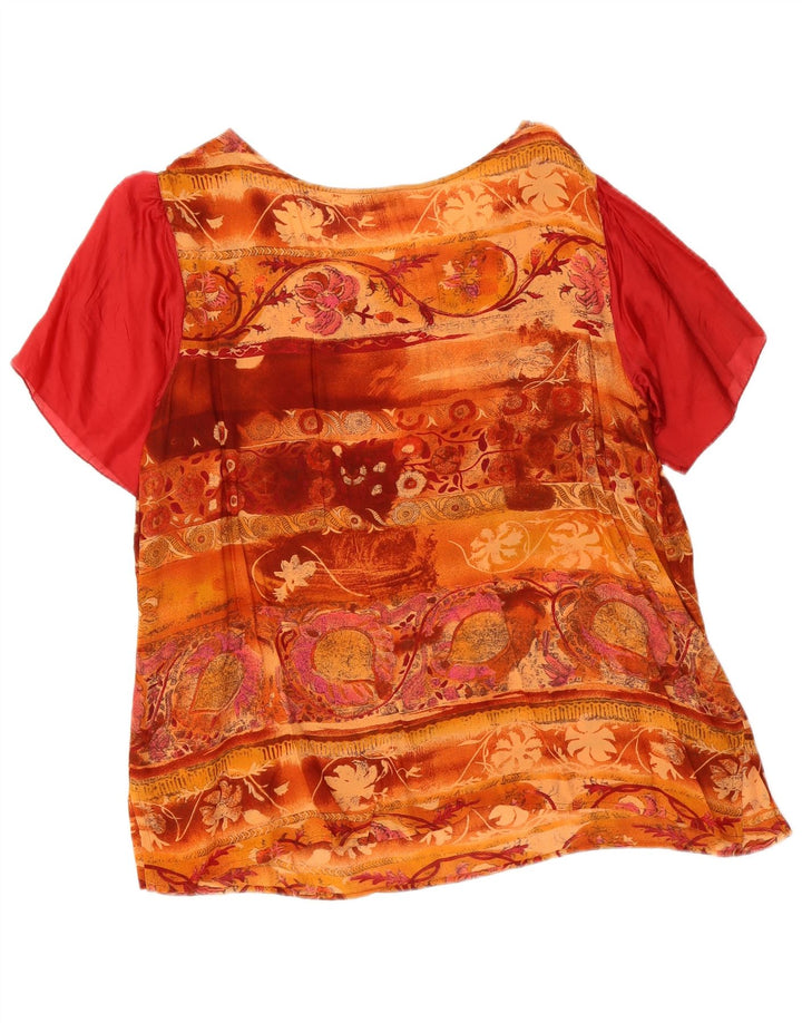Luisa Spagnoli Womens Blouse Top UK 16 Large Multicoloured Floral