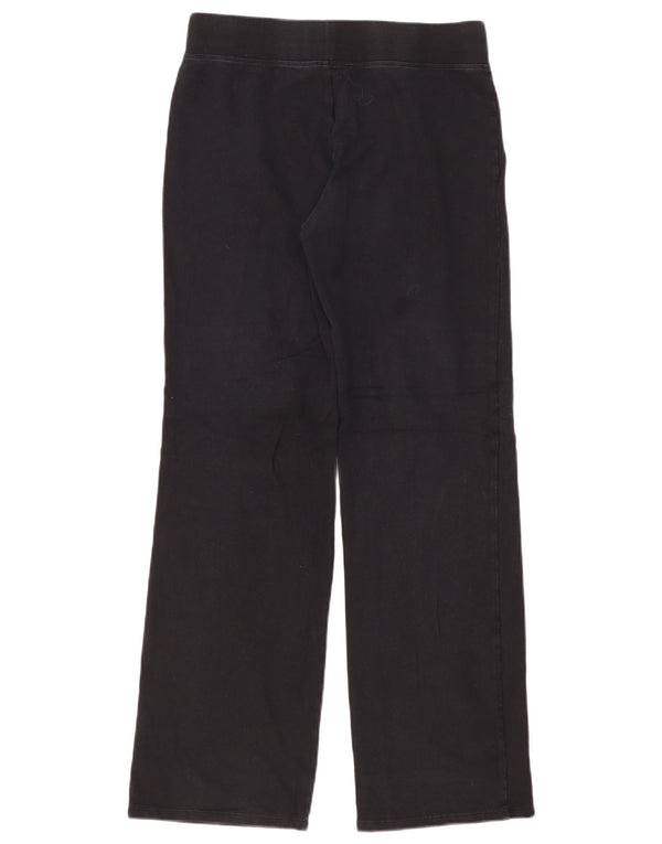 Marks & Spencer Womens Straight Casual Trousers UK 12 Medium W30 L32 Black