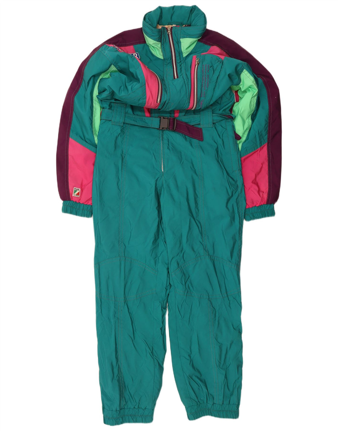 COLMAR Mens Ski Jumpsuit IT 54 Large  Green Colourblock Polyamide