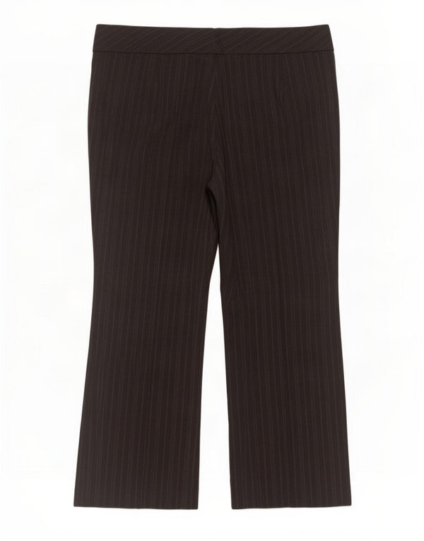 Marks & Spencer Womens Suit Trousers UK 20 2XL W44 L28 Grey Striped