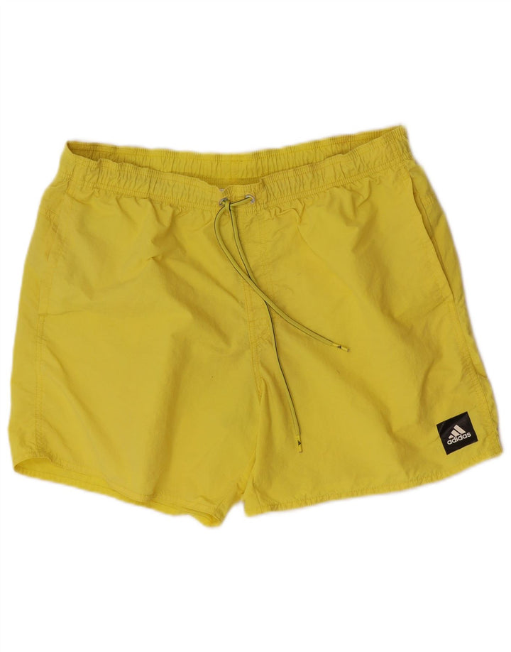 Adidas Mens Swimming Shorts Large  Yellow Nylon