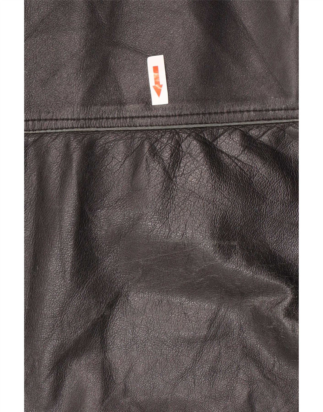 Conbipel Mens Hooded Duffle Leather Jacket IT 56 2XL Black