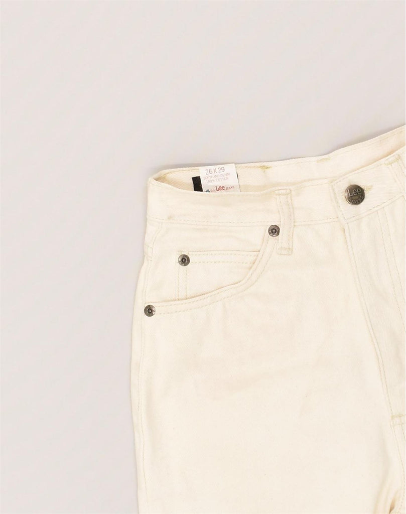 LEE Womens Slim Jeans W26 L29  Beige | Vintage Lee | Thrift | Second-Hand Lee | Used Clothing | Messina Hembry 