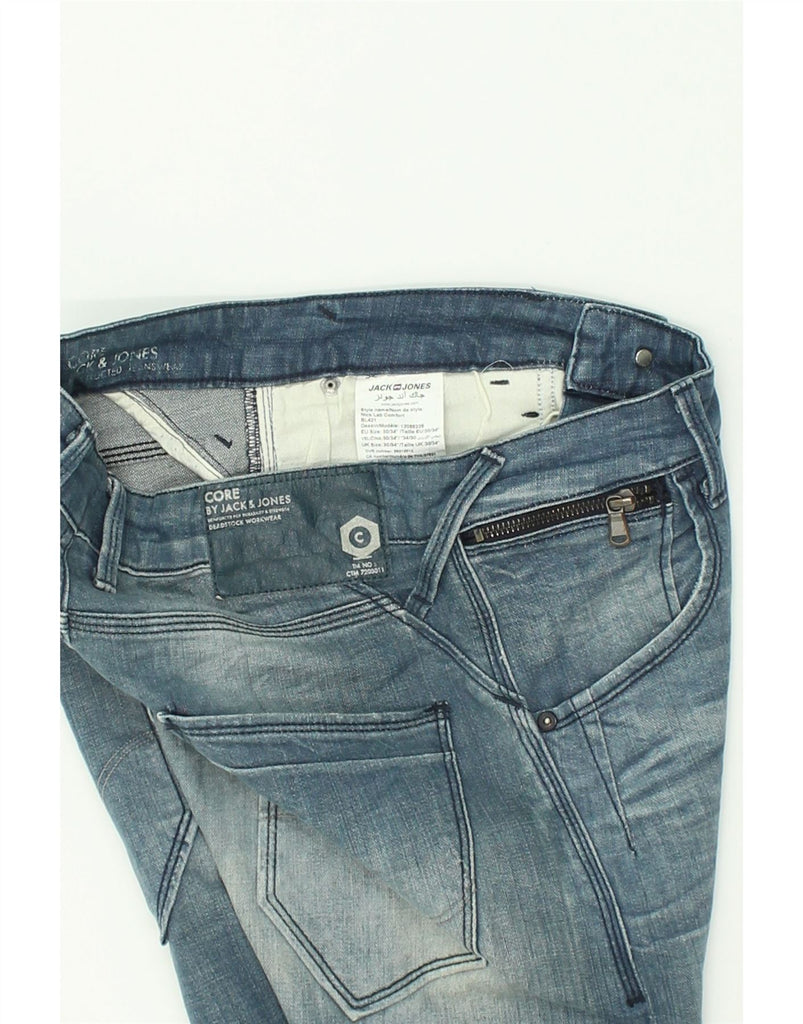 JACK & JONES Mens Slim Jeans W30 L34 Blue Cotton | Vintage Jack & Jones | Thrift | Second-Hand Jack & Jones | Used Clothing | Messina Hembry 