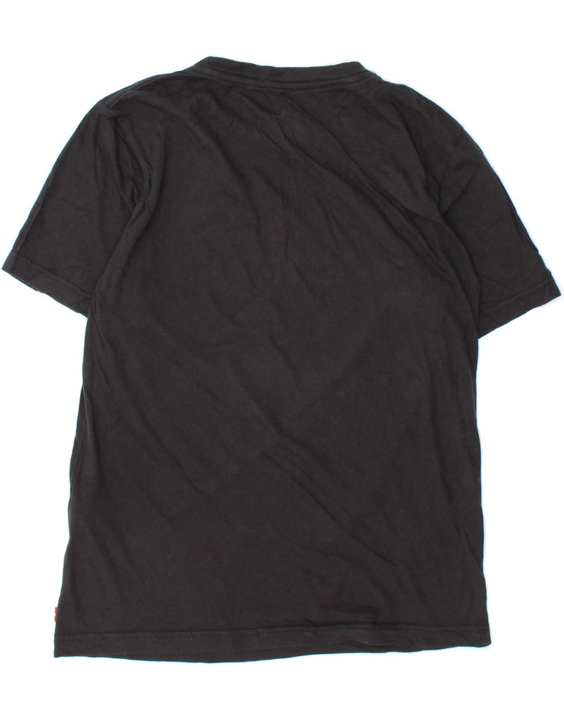 LEVI'S Boys Graphic T-Shirt Top 12-13 Years Large  Black Cotton Vintage Levi's and Second-Hand Levi's from Messina Hembry 