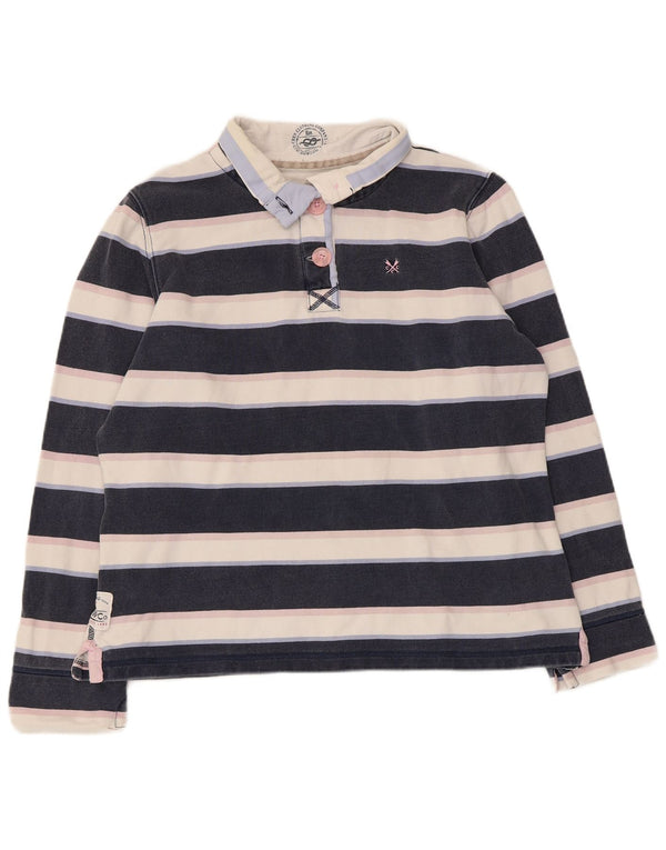 Crew Clothing Womens Sweatshirt Jumper UK 16 Large Navy Blue Nautical