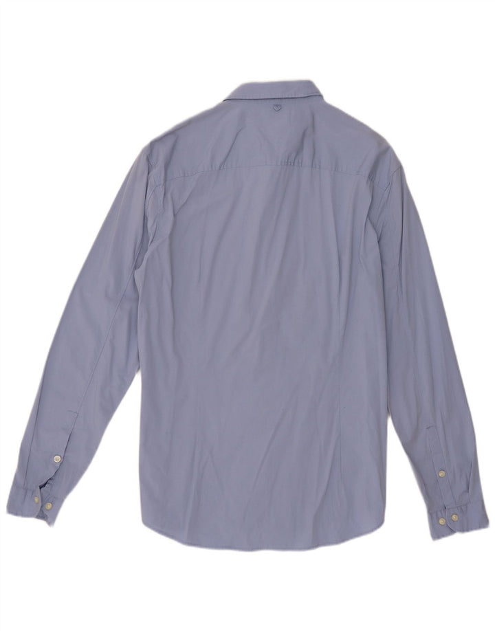 Tommy Hilfiger Mens Slim Fit Shirt XL Blue Cotton