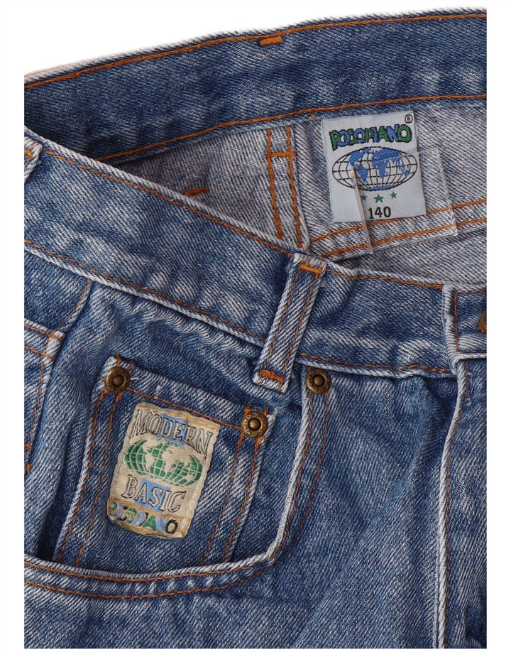 VINTAGE Girls Modern Basic Tapered Jeans 9-10 Years W22 L24 Blue