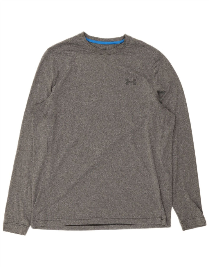 Under Armour Mens Cold Gear Top Long Sleeve Medium Grey Polyester