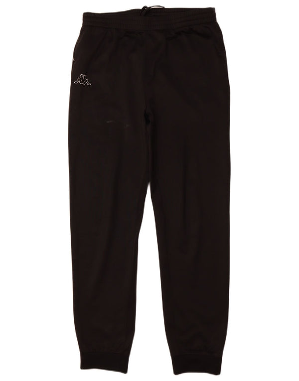 KAPPA Mens Tracksuit Trousers Joggers Small  Black Polyester