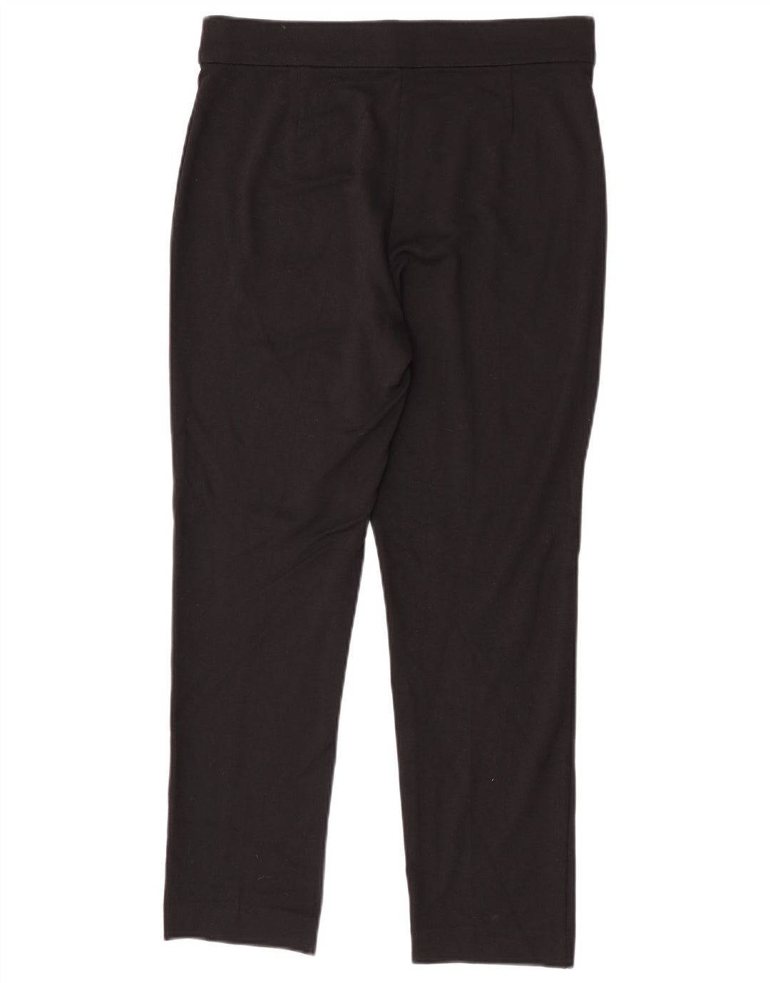Marks & Spencer Womens Slim Casual Trousers UK 12 Medium W30 L26 Black