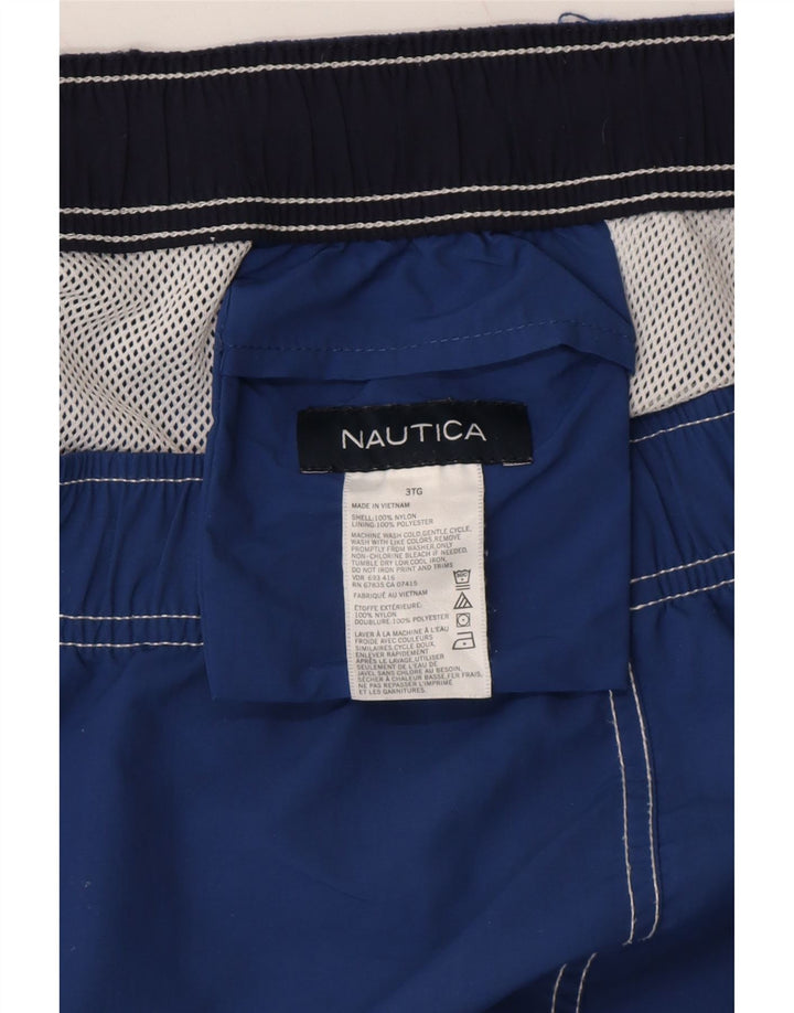 NAUTICA Mens Sport Shorts 3XL Navy Blue Nylon Vintage Nautica and Second-Hand Nautica from Messina Hembry 