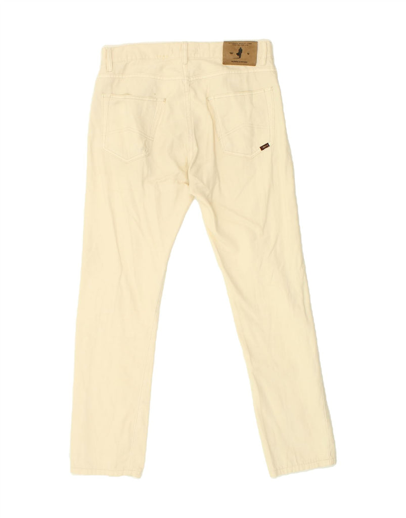 MARLBORO CLASSICS Mens Regular Fit Casual Trousers W31 L29 Beige Cotton Vintage Marlboro Classics and Second-Hand Marlboro Classics from Messina Hembry 