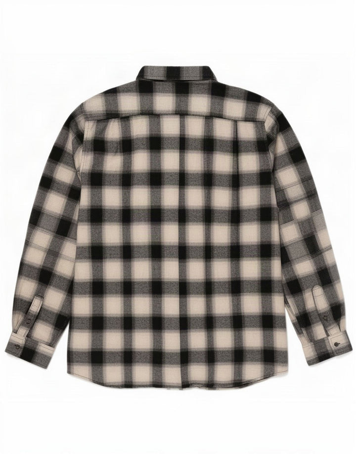 Lee Mens Regular Fit Flannel Shirt 2XL Black Check Cotton