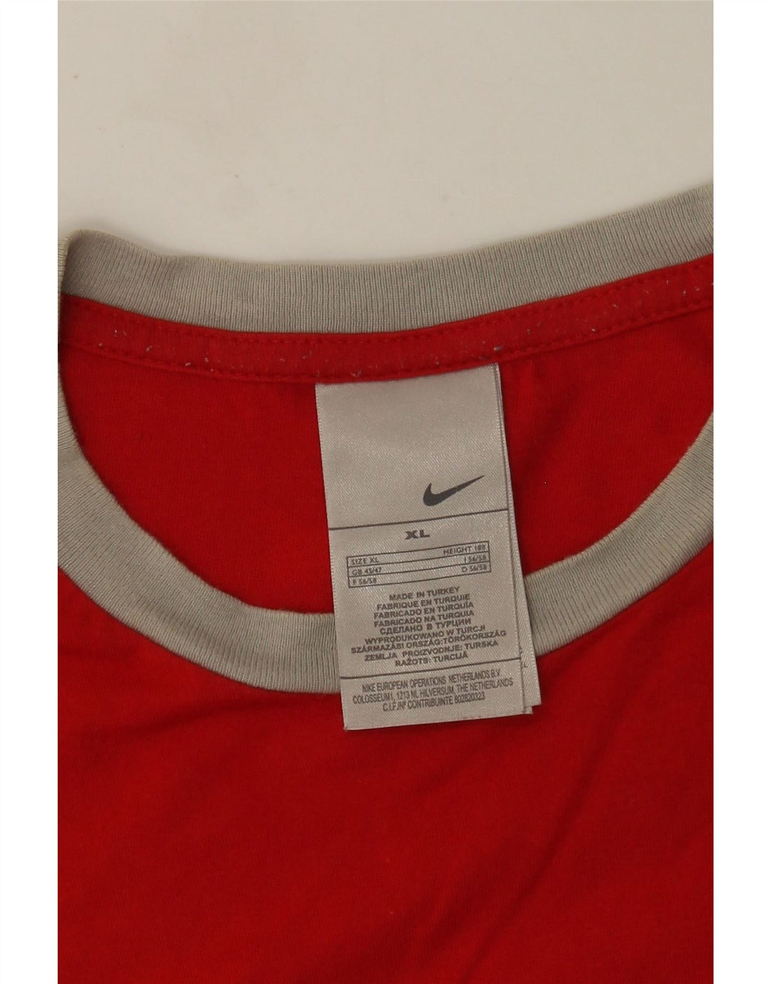 Nike Mens Graphic T-Shirt Top XL Red Cotton