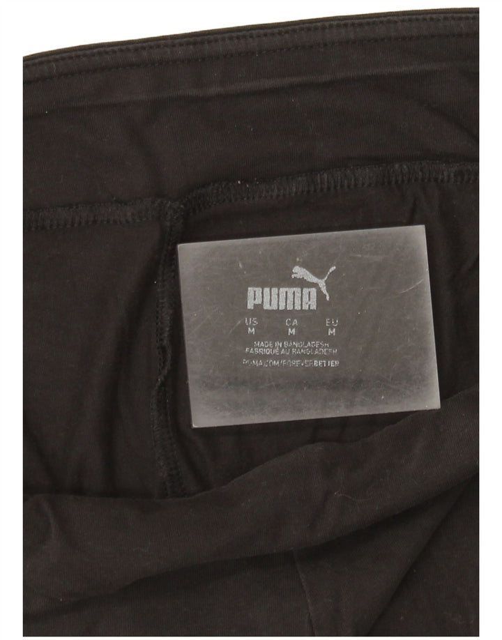 Puma Womens Graphic Leggings UK 12 Medium Black