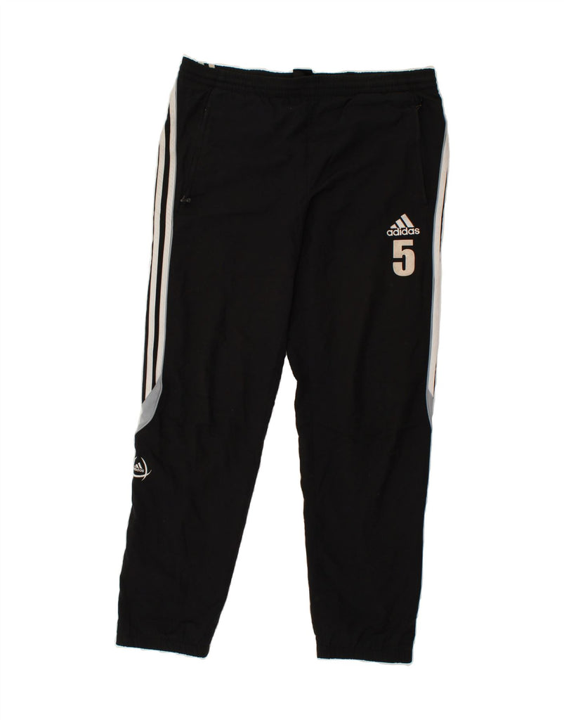 ADIDAS Mens Graphic Tracksuit Trousers Joggers UK 36/38 Small Black | Vintage Adidas | Thrift | Second-Hand Adidas | Used Clothing | Messina Hembry 