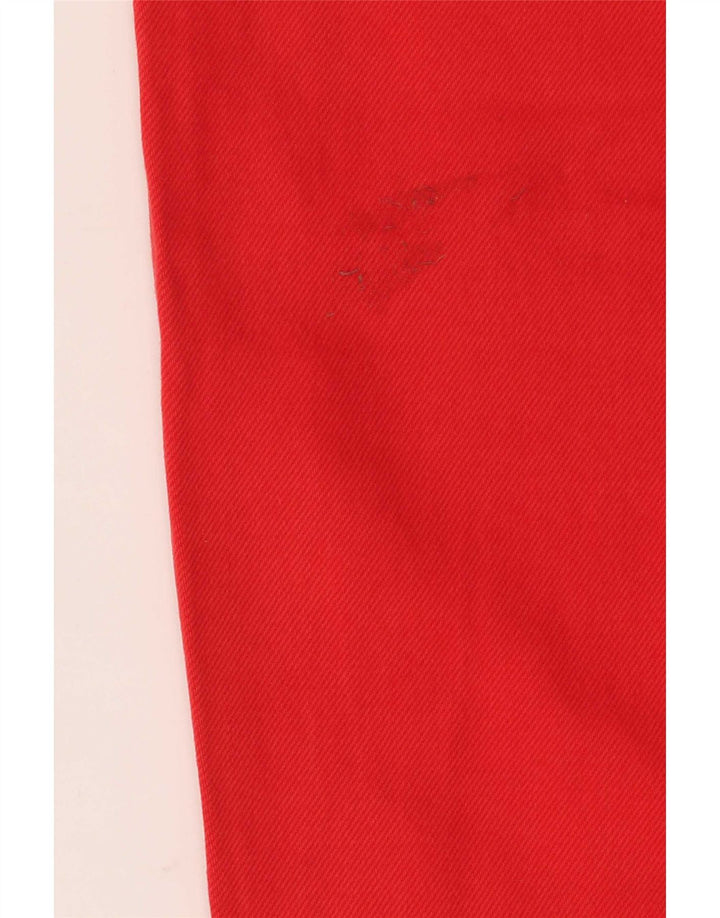 G-Star Mens 3D Arc Cropped Jeans W25 L25 Red Cotton