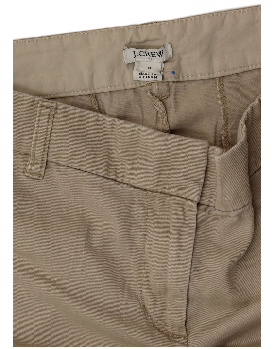 J. Crew Womens Chino Shorts US 8 Medium W32 Beige