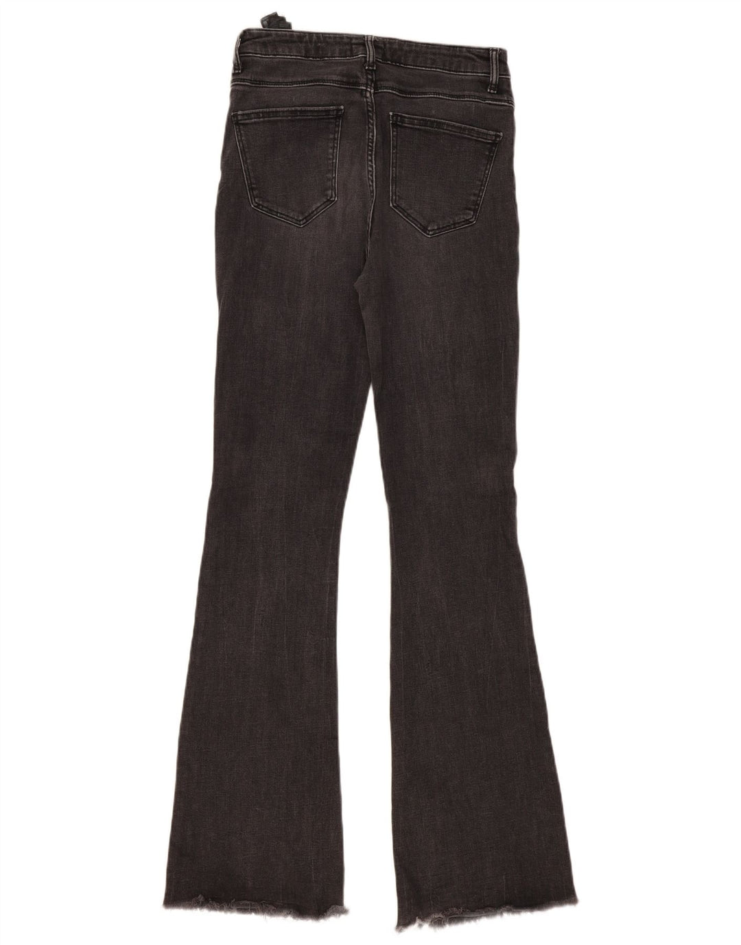 Zara Womens Flared Jeans EU 38 Small W28 L34 Grey Cotton