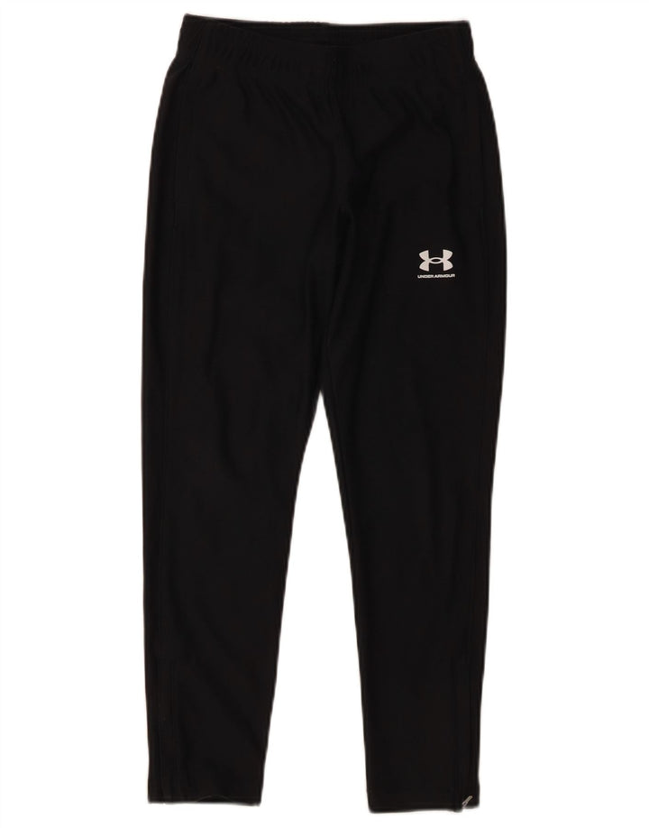 Under Armour Girls Tracksuit Trousers 7-8 Years Small Black Polyester