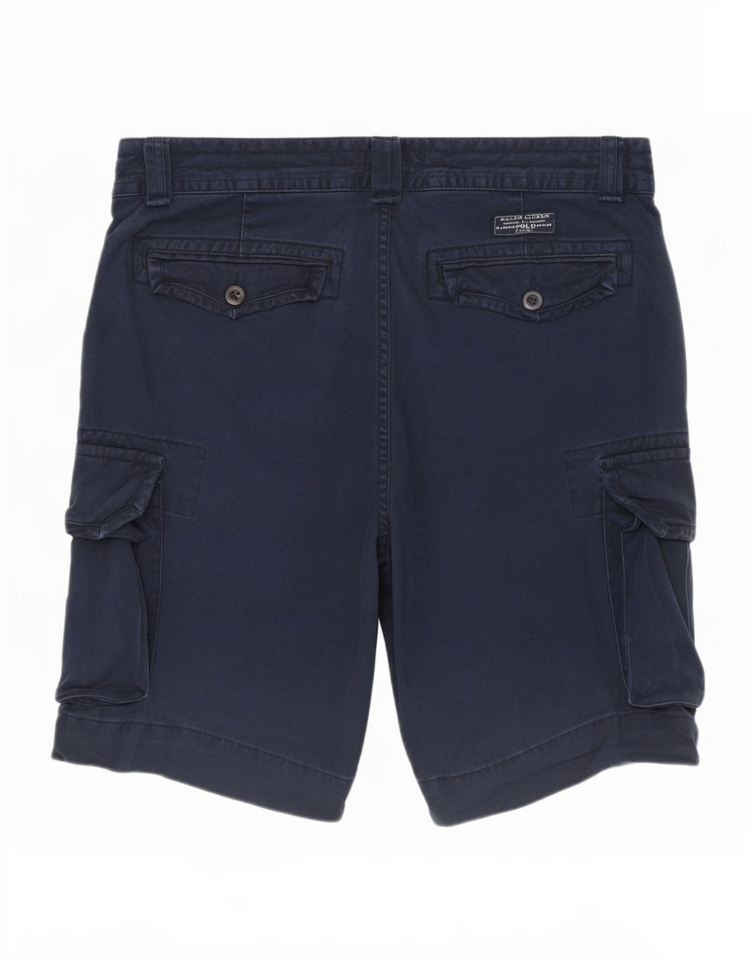 Ralph Lauren Mens Cargo Shorts W32 Medium Navy Blue Cotton