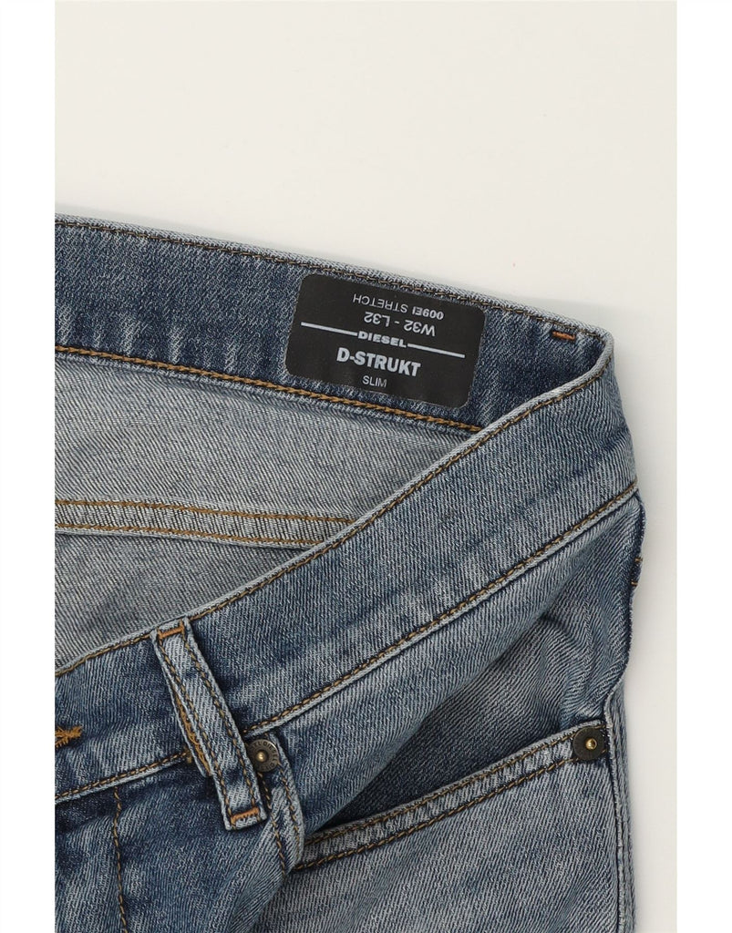 DIESEL Mens D-Strukt Slim Jeans W32 L32 Blue Cotton Vintage Diesel and Second-Hand Diesel from Messina Hembry 