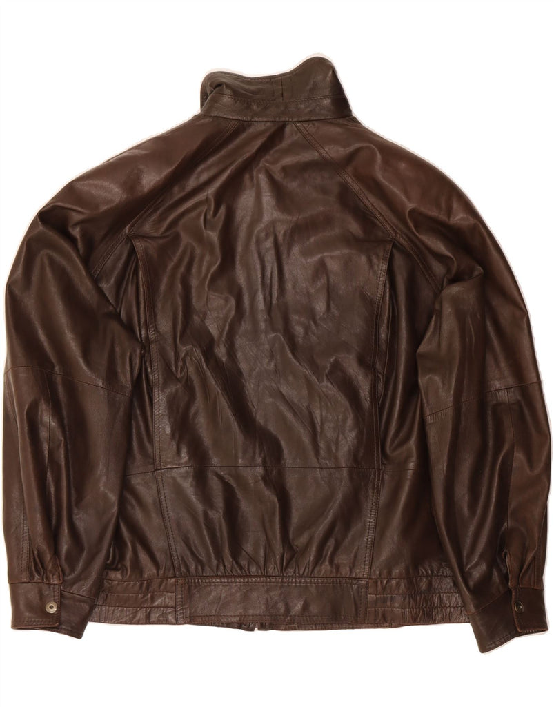 REMY Mens Leather Jacket UK 42 XL Brown Leather Vintage Remy and Second-Hand Remy from Messina Hembry 