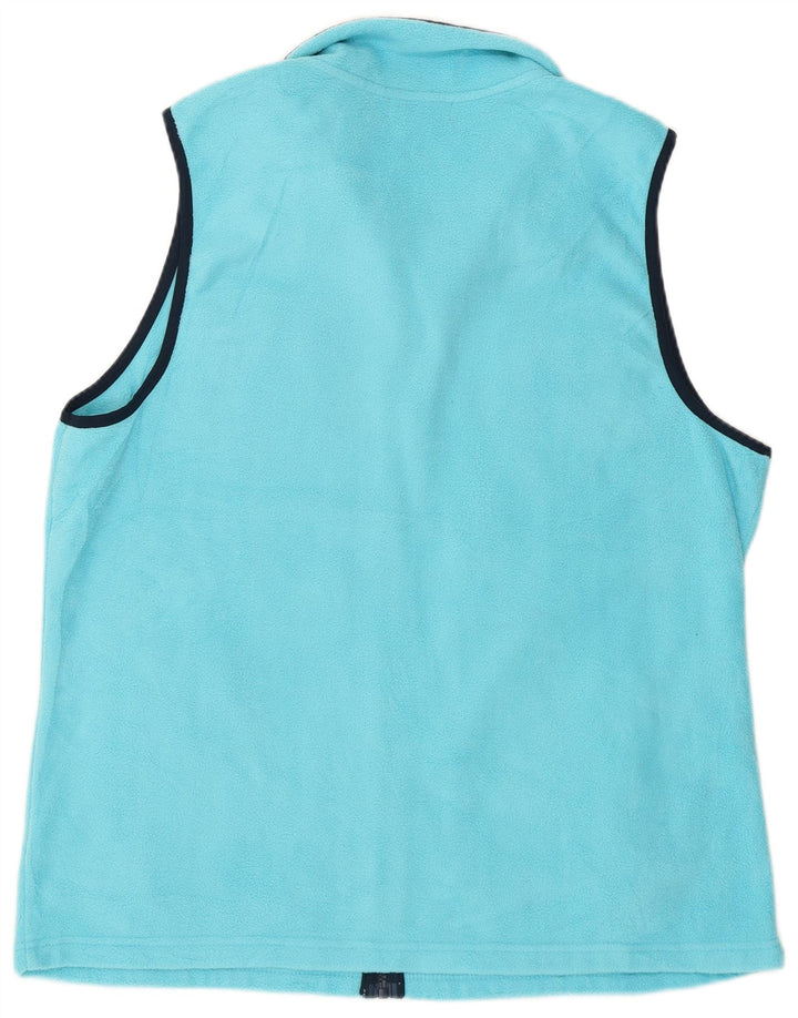 Chaps Womens Fleece Gilet UK 18 XL Blue Polyester