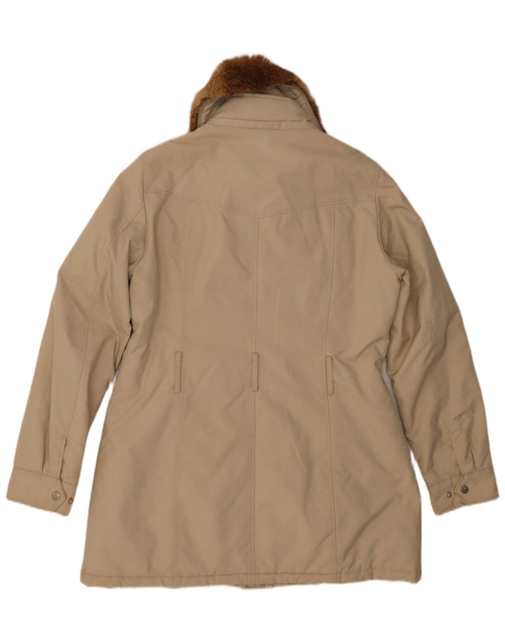 REFRIGUE Womens Windbreaker Coat UK 18 XL Beige Polyester