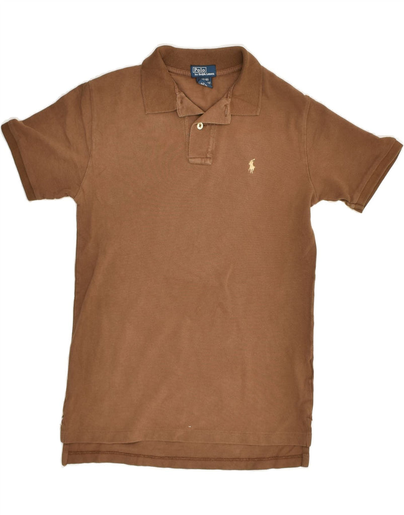 POLO RALPH LAUREN Boys Polo Shirt 10-11 Years Medium Brown | Vintage Polo Ralph Lauren | Thrift | Second-Hand Polo Ralph Lauren | Used Clothing | Messina Hembry 