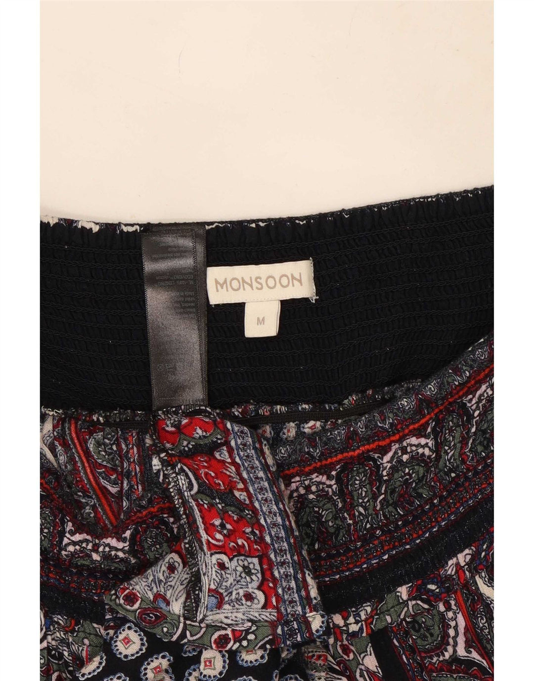 Monsoon Womens Gypsy Skirt Medium W30 Multicoloured Patchwork Viscose