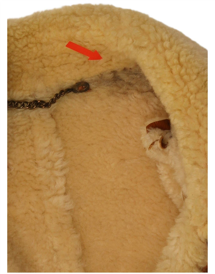 Vintage Mens Shearling Jacket UK 42 XL Brown