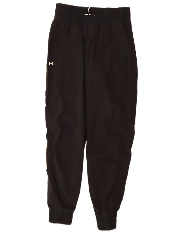 Under Armour Womens Tracksuit Trousers Joggers UK 6 XS  Black Polyester