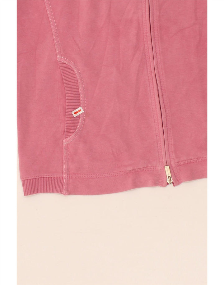CHAMPION Womens Easy Fit Tracksuit Top Jacket UK 14 Medium Pink Cotton Vintage Champion and Second-Hand Champion from Messina Hembry 