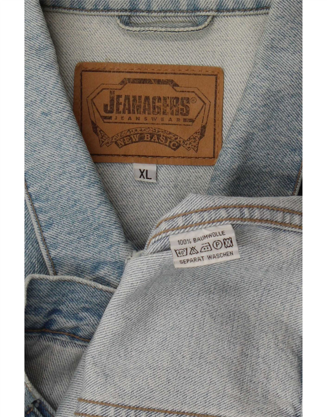 Jeanagers Mens Denim Jacket UK 42 XL Blue Cotton