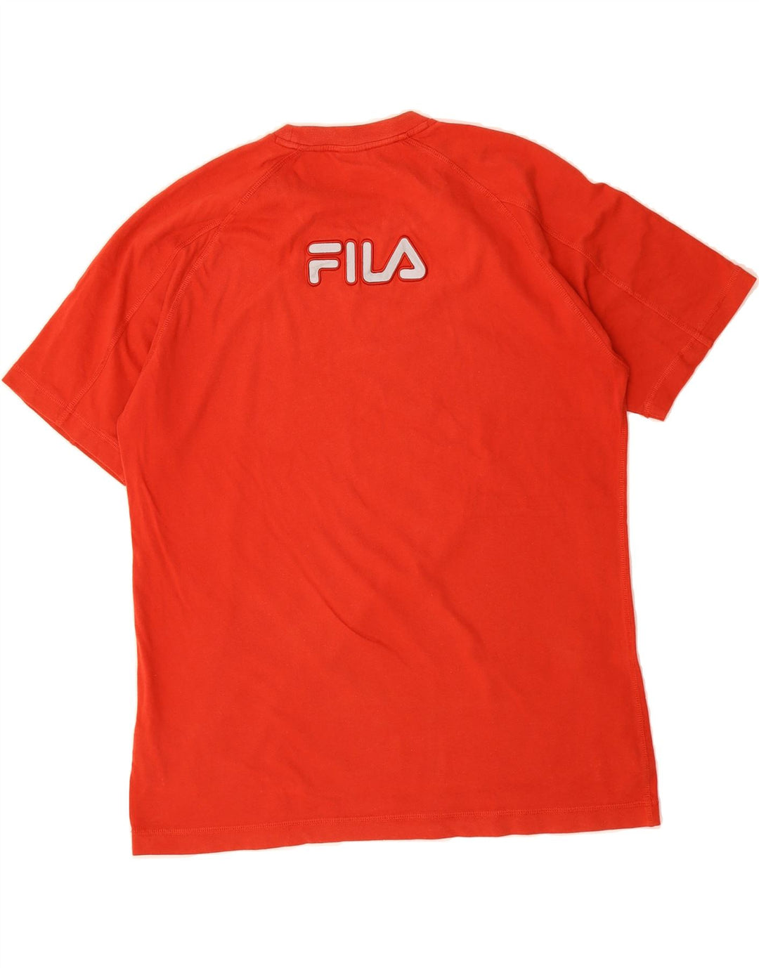 FILA Mens Graphic T-Shirt Top Size 52/54 Large Red Cotton Vintage Fila and Second-Hand Fila from Messina Hembry 