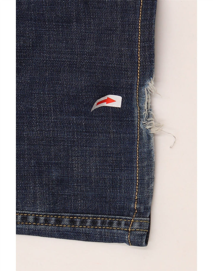 LEE Mens REED Straight Jeans W34 L31 Navy Blue Cotton