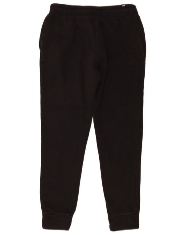 Puma Mens Tracksuit Trousers Joggers Small  Black Cotton