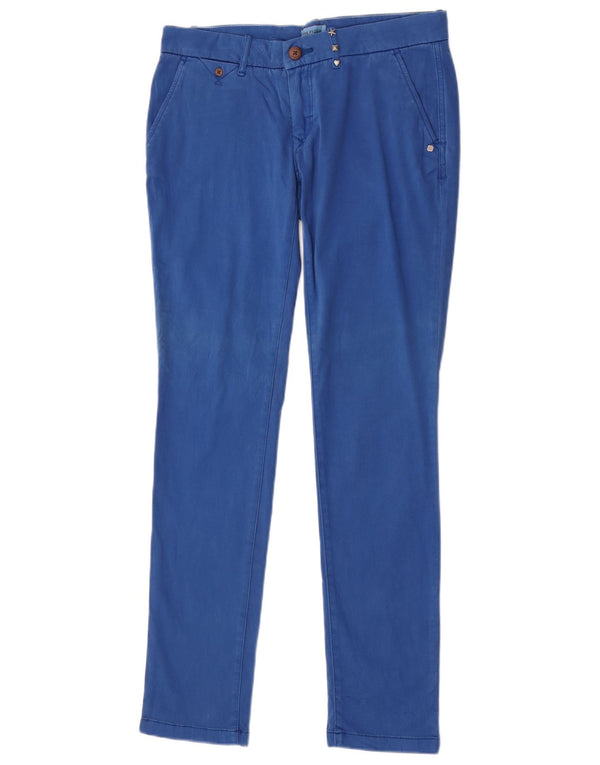 Tommy Hilfiger Womens Slim Chino Trousers W28 L32 Blue Cotton