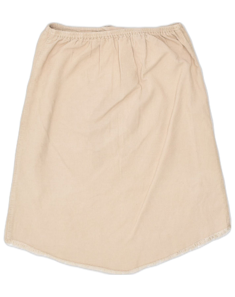 BENETTON Girls Corduroy Skirt 9-10 Years Large W26 Beige Cotton | Vintage | Thrift | Second-Hand | Used Clothing | Messina Hembry 