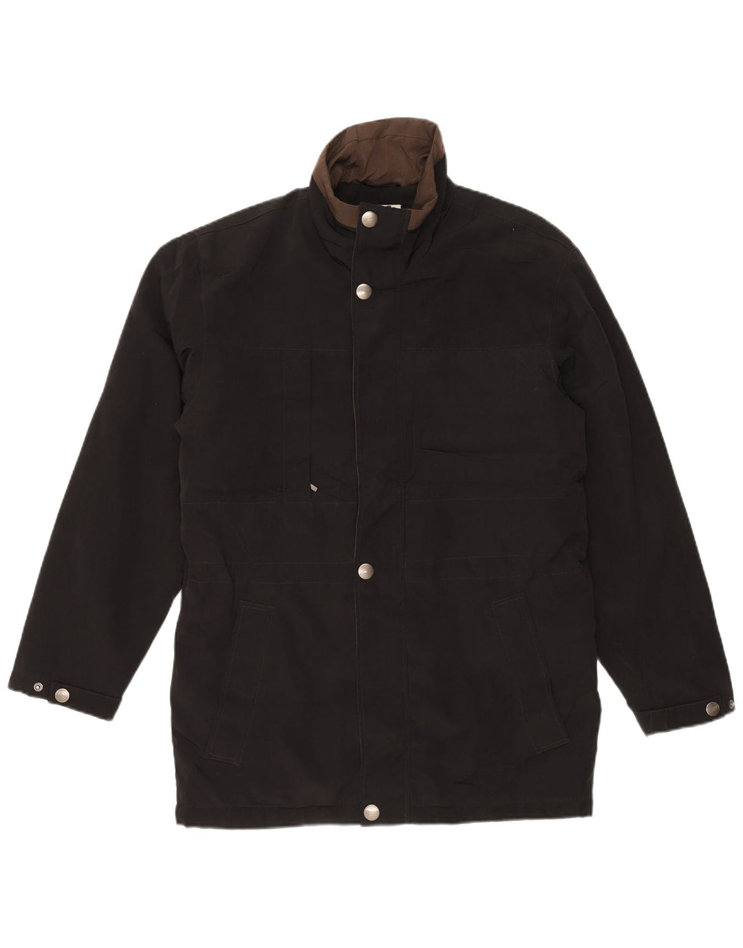 LONDON FOG Mens Utility Jacket UK 38 Medium Black Polyester