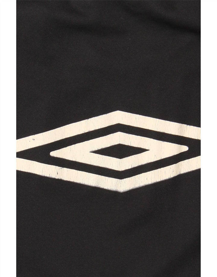 Umbro Mens Graphic T-Shirt Top XL Black Colourblock Polyester