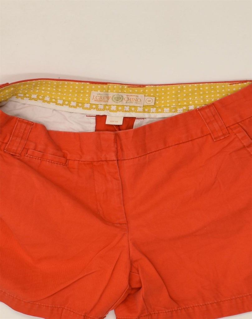 J. CREW Womens City Fit Chino Shorts US 6 Medium W30 Orange Cotton | Vintage J. Crew | Thrift | Second-Hand J. Crew | Used Clothing | Messina Hembry 