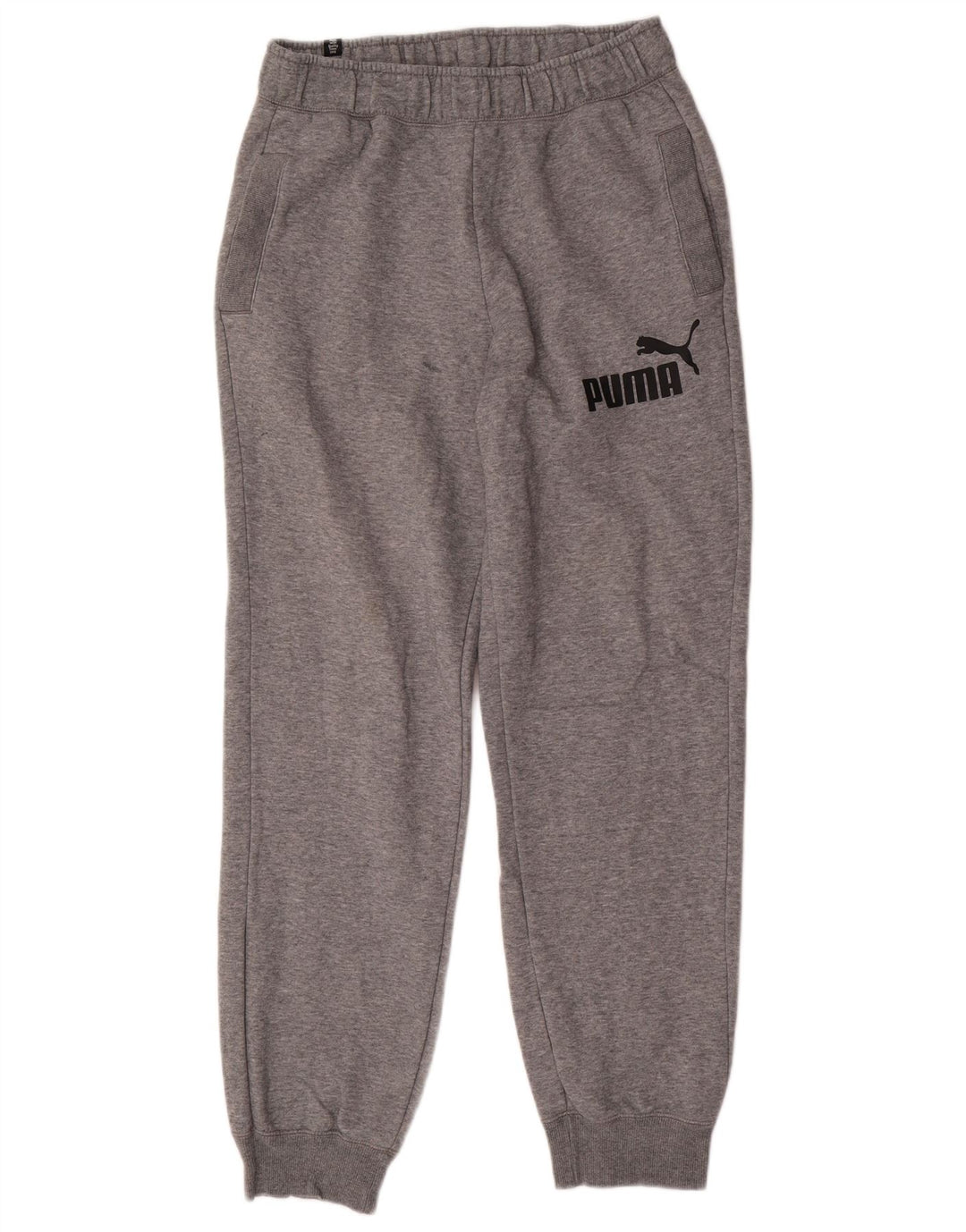 Puma Mens Tracksuit Trousers Joggers Medium Grey Cotton Sports