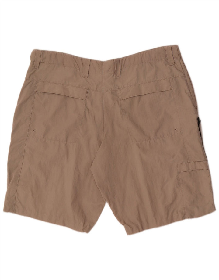 Marks & Spencer Mens Cargo Shorts W38 XL Beige Cotton
