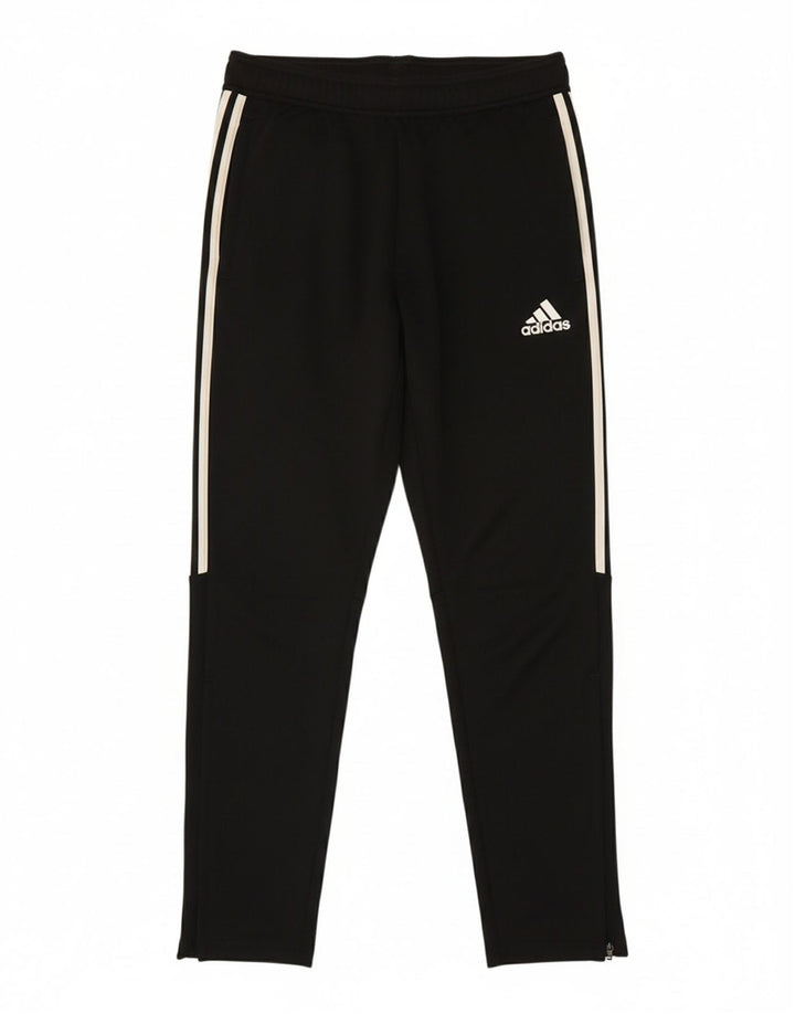 ADIDAS Womens Aeroready Tracksuit Trousers UK 12 Medium  Black Polyester